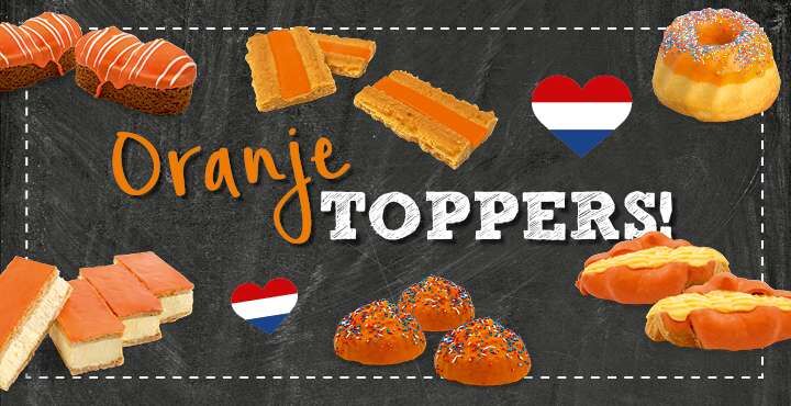 Extra feest met de Oranje toppers van ’t Stoepje bakker Stijn en Bart!